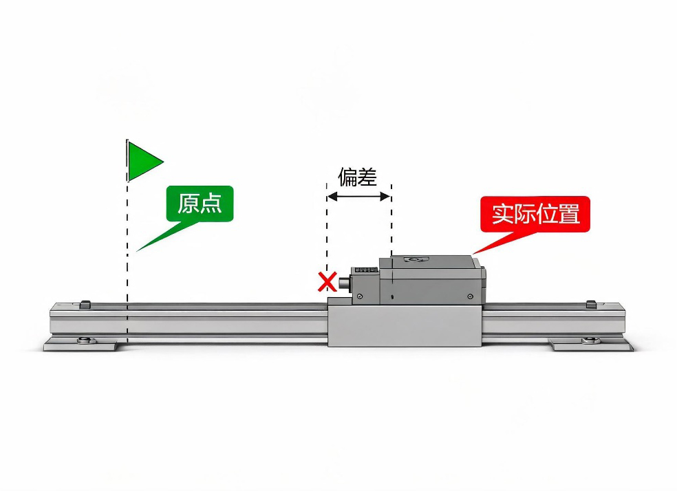 电机回零后位置偏离