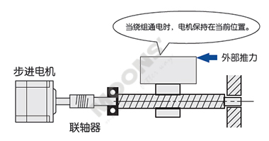 电机在停止位置自保持