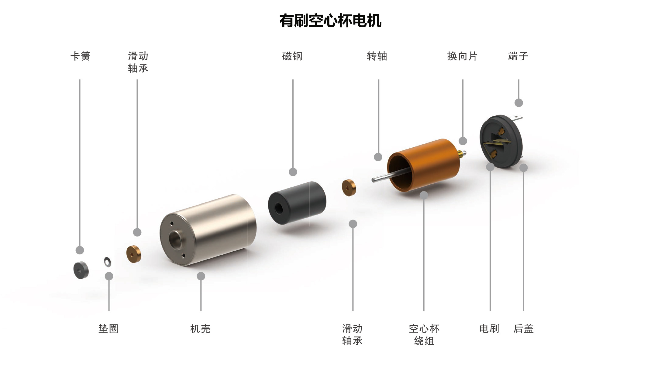 有刷空心杯电机结构图